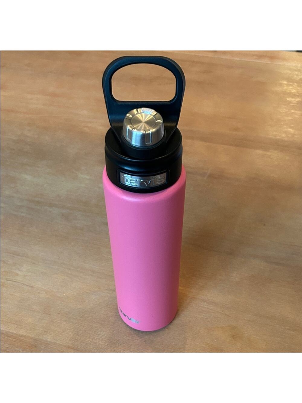 Tervis Pink Tumbler Water Bottle Hot or Cold Black Lid